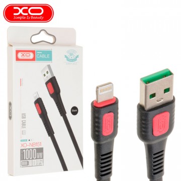 USB кабель XO NB151 Lightning 1m черный в Одессе