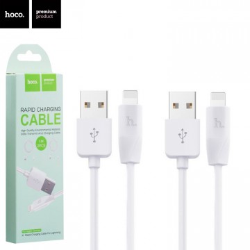 USB кабель Hoco X1 2pcs Lightning 1m белый в Одессе