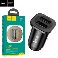 Автомобильное зарядное устройство Hoco NZ4 2USB 2.4A black