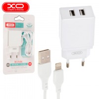 Сетевое зарядное устройство XO L75 2USB 2.4A Lightning white