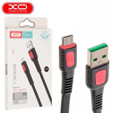 USB кабель XO NB151 micro USB 1m черный в Одессе