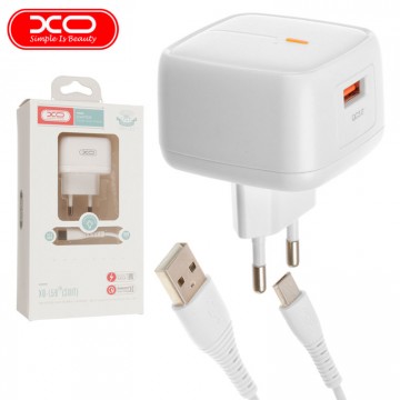 Сетевое зарядное устройство XO L59 QC3.0 1USB 18W micro-USB white в Одессе