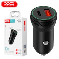 Автомобильное зарядное устройство XO CC33 PD 18W QC3.0 1USB black