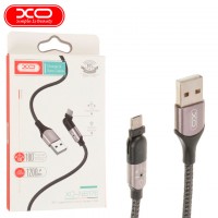 USB кабель XO NB176 micro USB 1.2m черный