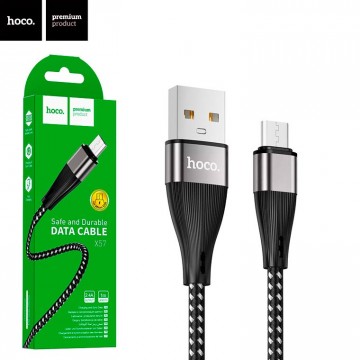 USB кабель Hoco X57 micro USB 1m черный в Одессе