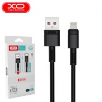 USB кабель XO NB-Q166 Lightning 1m черный