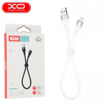 USB кабель XO NB179 Lightning 0.25m белый в Одессе