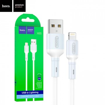 USB кабель Hoco X65 Lightning 1m белый в Одессе