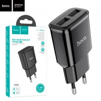 Сетевое зарядное устройство Hoco C88A 2USB 2.4A black