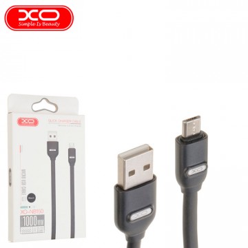 USB кабель XO NB150 micro USB 1m черный в Одессе