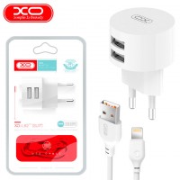 Сетевое зарядное устройство XO L62 2USB 2.4A Lightning white