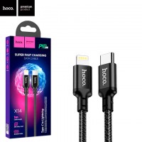 USB кабель Hoco X14 Type-C - Lightning 1m черный