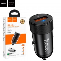 Автомобильное зарядное устройство Hoco Z32A QC3.0 1USB 18W 4A black