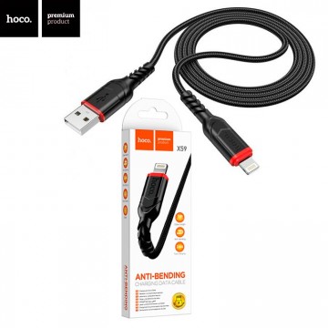 USB кабель Hoco X59 Lightning 1m черный в Одессе