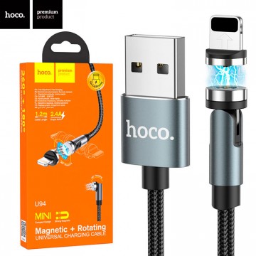 USB кабель Hoco U94 Магнитный Lightning 1.2m черный в Одессе