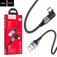 USB кабель Hoco U100 micro USB 1m черный