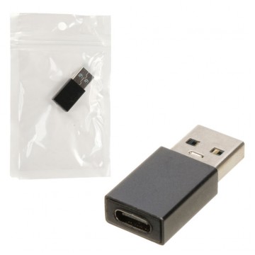 Переходник TU001 Metal Type-C - USB 3.0 черный в Одессе