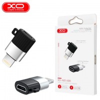 Переходник XO NB149B micro USB - Lightning черный