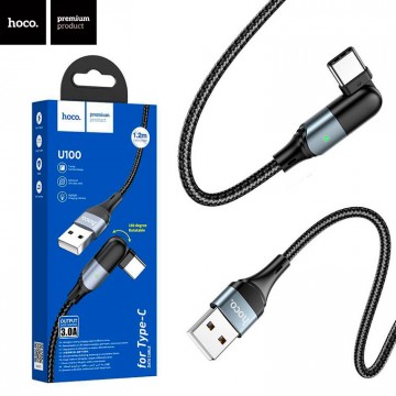 USB кабель Hoco U100 Type-C 1m черный в Одессе