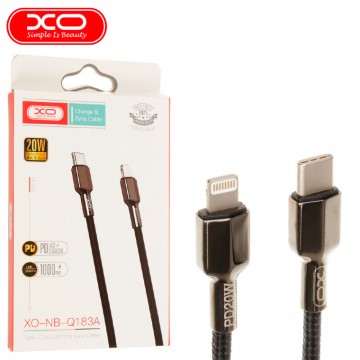 USB кабель XO NB183A 20W Type-C - Lightning 1m черный в Одессе