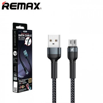 USB кабель Remax RC-124m micro USB черный в Одессе