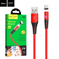 USB кабель Hoco X60 micro USB 1m красный