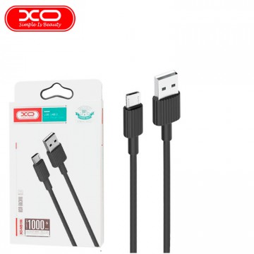 USB кабель XO NB156 micro USB 1m черный в Одессе