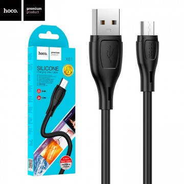 USB кабель Hoco X61 micro USB 1m черный в Одессе