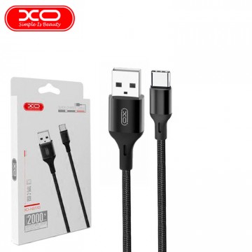 USB кабель XO NB143 Type-C 2m черный в Одессе