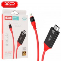 Переходник XO GB006 2K 60HZ Lightning - HDMI 1.8m черный