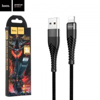 USB кабель Hoco UD02 Lightning 1m черный