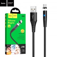 USB кабель Hoco X60 micro USB 1m черный