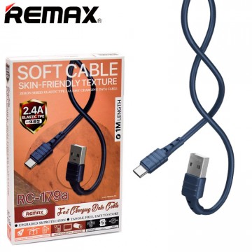 USB кабель Remax RC-179a Type-C синий в Одессе