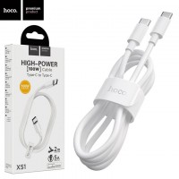 USB кабель Hoco X51 Type-C - Type-C 100W 2m белый