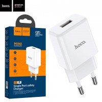 Сетевое зарядное устройство Hoco N9 1USB 2.1A white