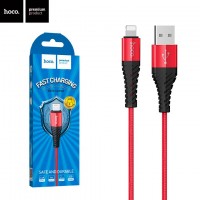 USB кабель Hoco X38 USB - Lightning 1m красный