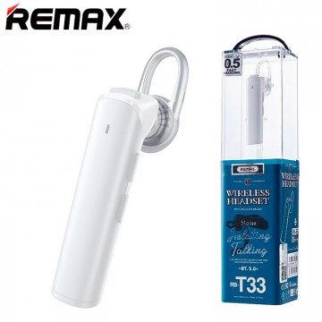 Bluetooth гарнитура Remax RB-T33 белая в Одессе