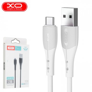 USB кабель XO NB159 USB - Type-C 1.2m белый в Одессе