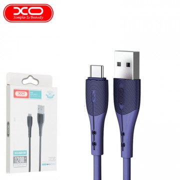USB кабель XO NB159 USB - Type-C 1.2m синий в Одессе