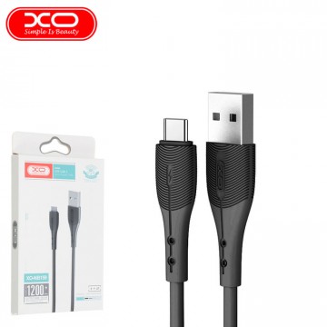 USB кабель XO NB159 USB - Type-C 1.2m черный в Одессе