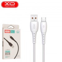 USB кабель XO NB163 2.4A USB - microUSB 1m белый