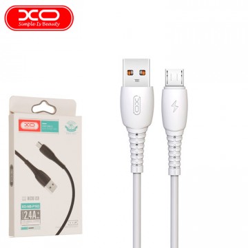 USB кабель XO NB163 2.4A USB - microUSB 1m белый в Одессе