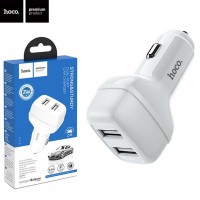 Автомобильное зарядное устройство Hoco Z36 2USB 2.4A white