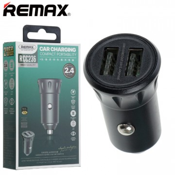 Автомобильное зарядное устройство Remax RCC236 2USB 2.4A black в Одессе