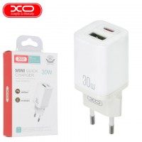 Сетевое зарядное устройство XO HN238A QC 3.0 PD 1USB 30W white