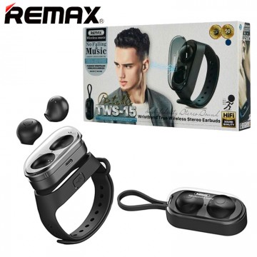 Bluetooth гарнитура Remax TWS-15 черная в Одессе