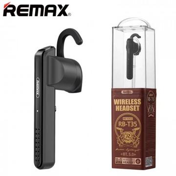 Bluetooth гарнитура Remax RB-T35 черная в Одессе