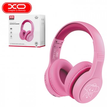 Bluetooth наушники с микрофоном XO BE26 розовые в Одессе