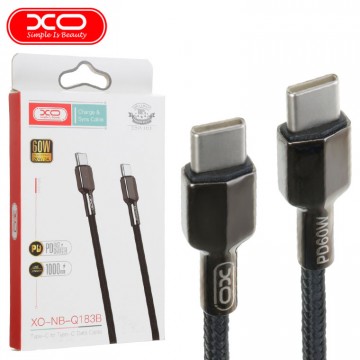 USB кабель XO NB183B Type-C - Type-C черный в Одессе