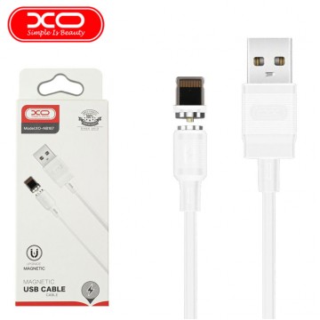 USB кабель XO NB187 Магнитный USB - Lightning белый в Одессе